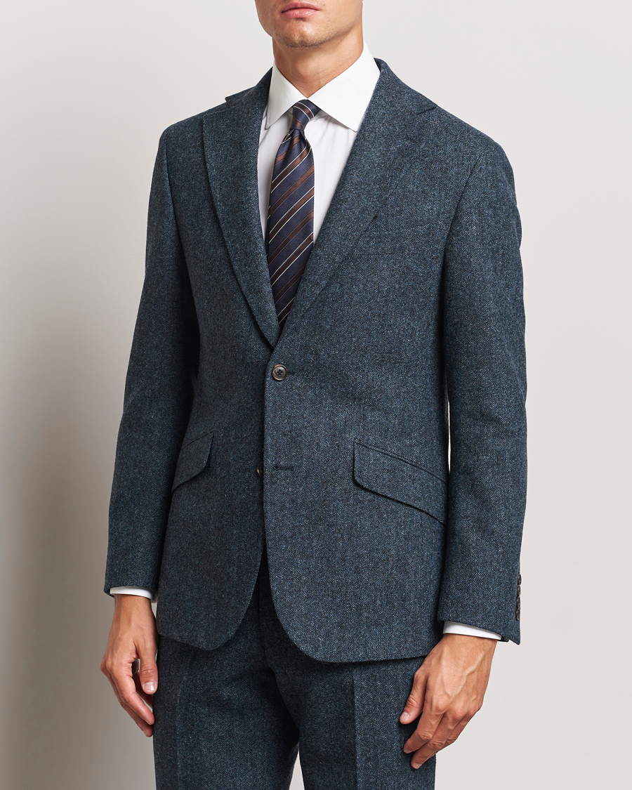 Herre | Dressjakker | Walker Slater | Edward Wool Donegal Blazer Navy