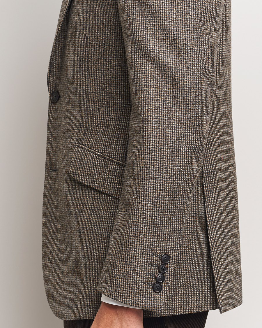 Herre | Dressjakker | Walker Slater | Edward Lambswool Pepita Blazer Brown