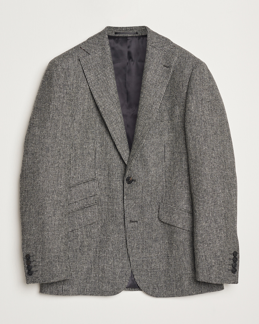 Herre | Dressjakker | Walker Slater | Edward Lambswool Pepita Blazer Grey/Black