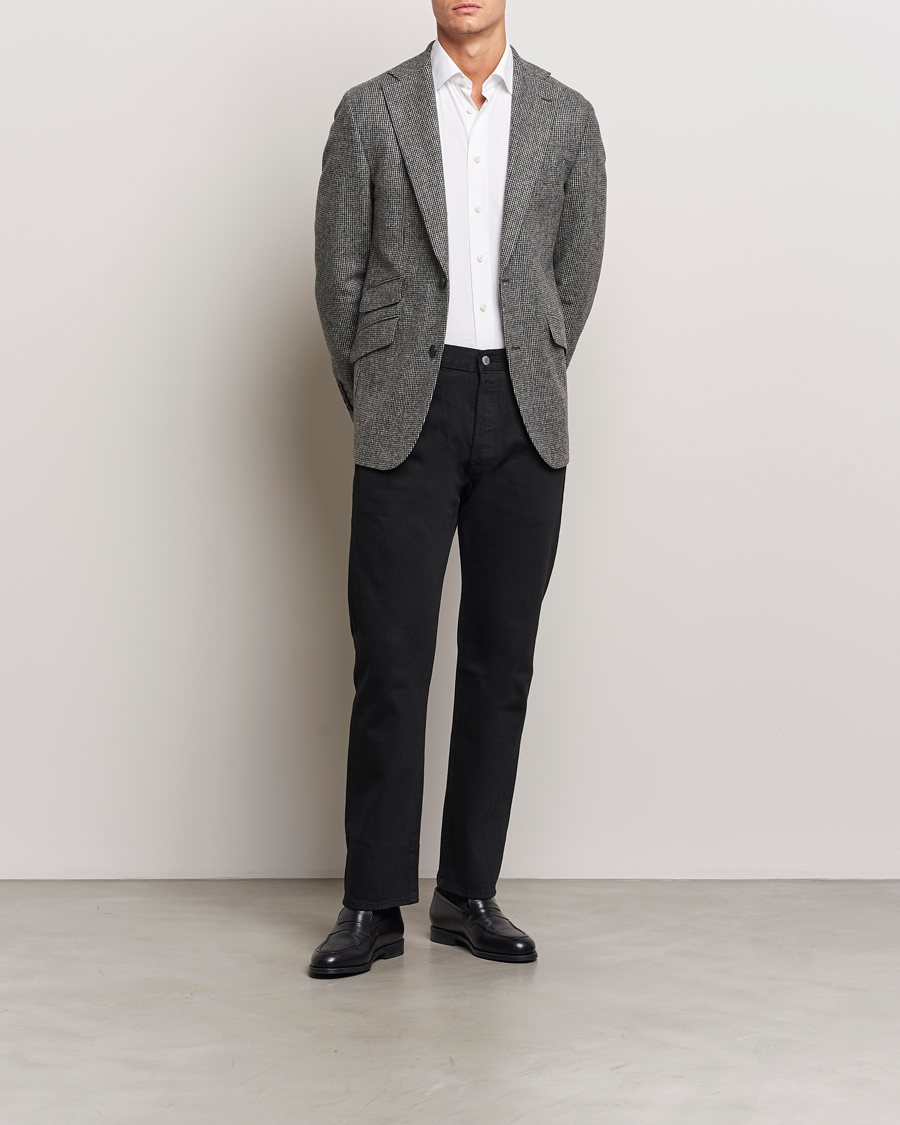 Herre | Dressjakker | Walker Slater | Edward Lambswool Pepita Blazer Grey/Black