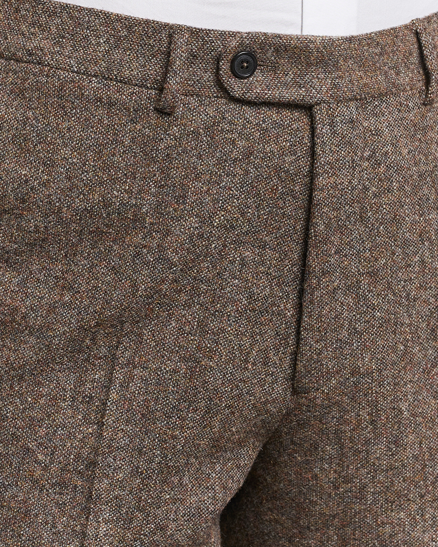 Herre | Bukser | Walker Slater | Edward Wool Donegal Trousers Brown