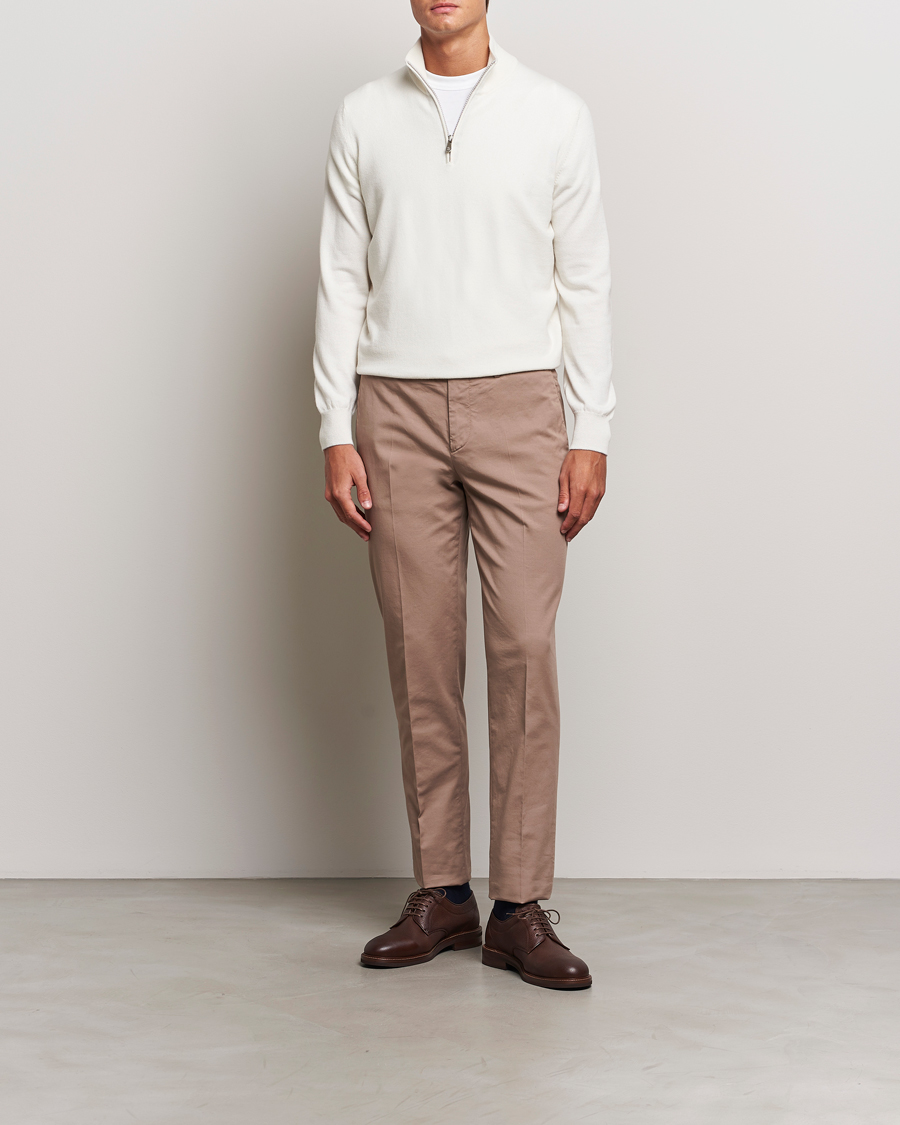 Herre | Gensere | Brunello Cucinelli | 2 Ply Cashmere Half Zip Panama