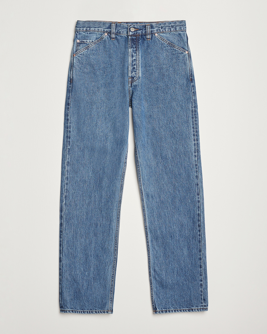 Herre | Bukser | Drake's | 5-Pocket Japanese Selvedge Jeans Bleach