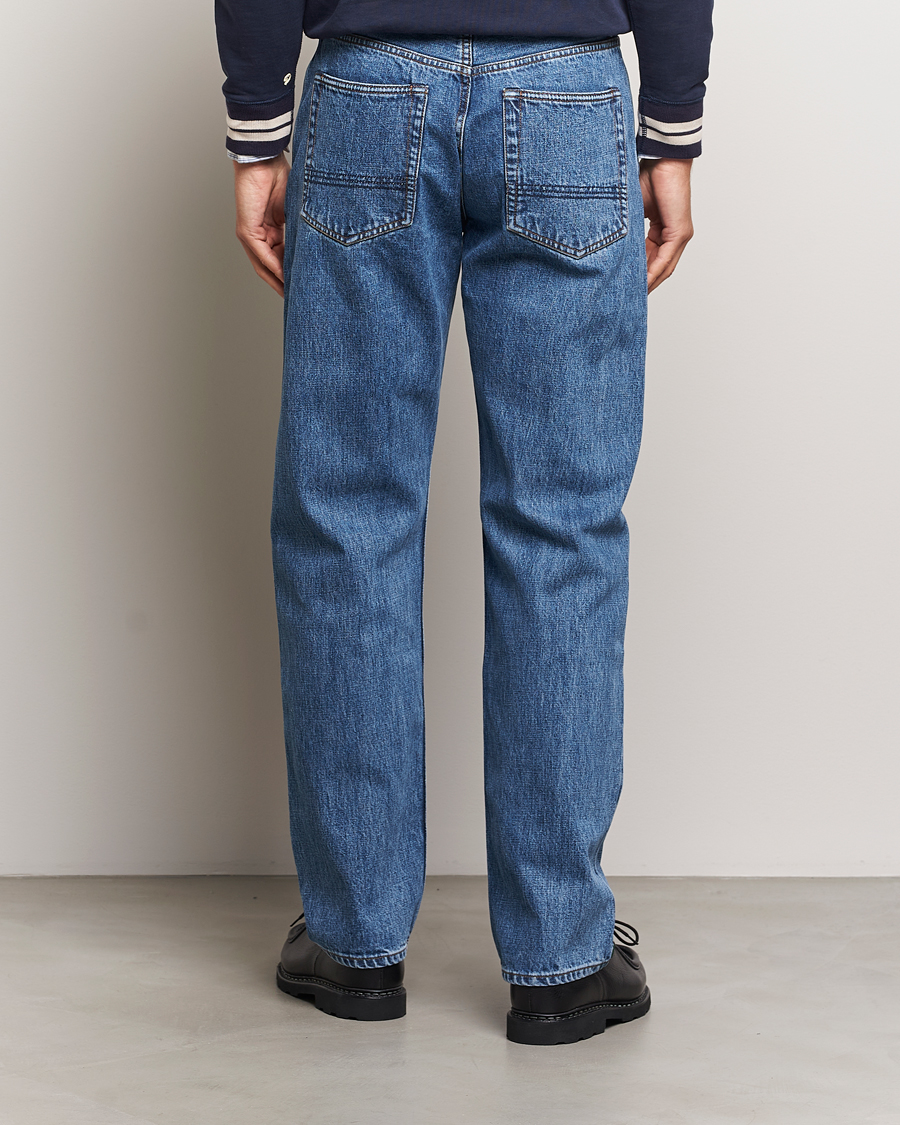 Herre | Bukser | Drake's | 5-Pocket Japanese Selvedge Jeans Bleach
