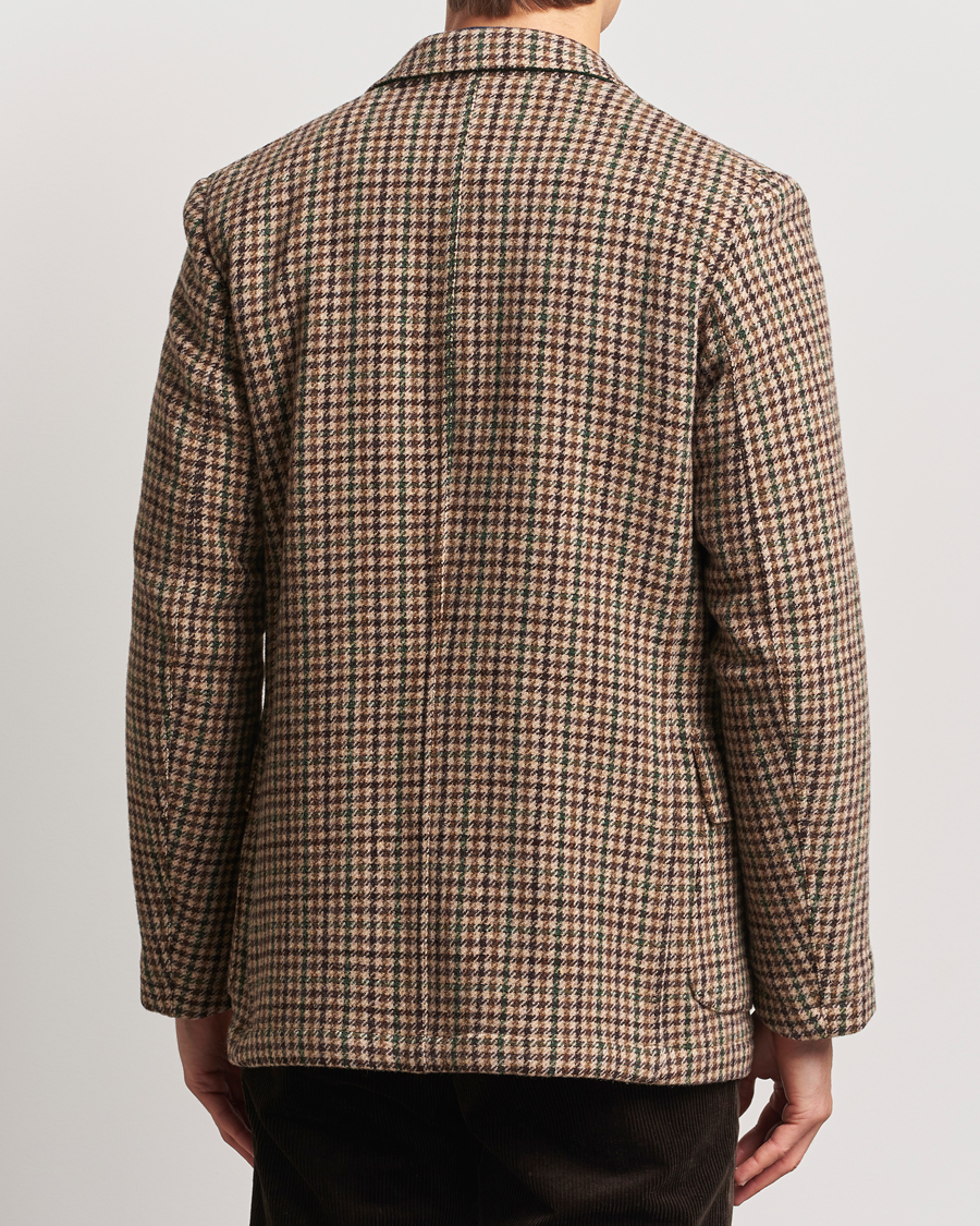 Herre | Dressjakker | Drake's | MKVII Gun Check Tweed Blazer Brown
