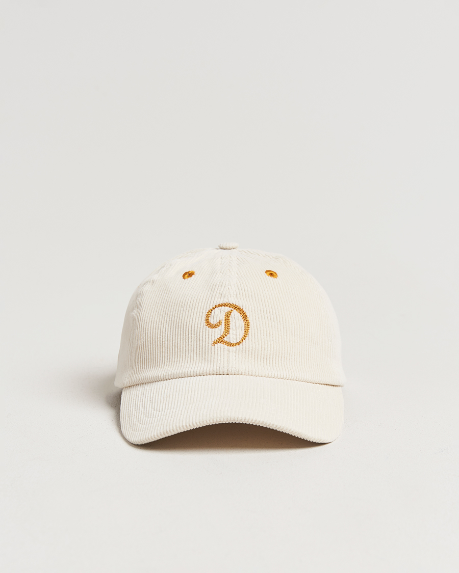 Herre | Drake's D'Capital Embroidery Cord Cap Ecru | Drake's | D'Capital Embroidery Cord Cap Ecru