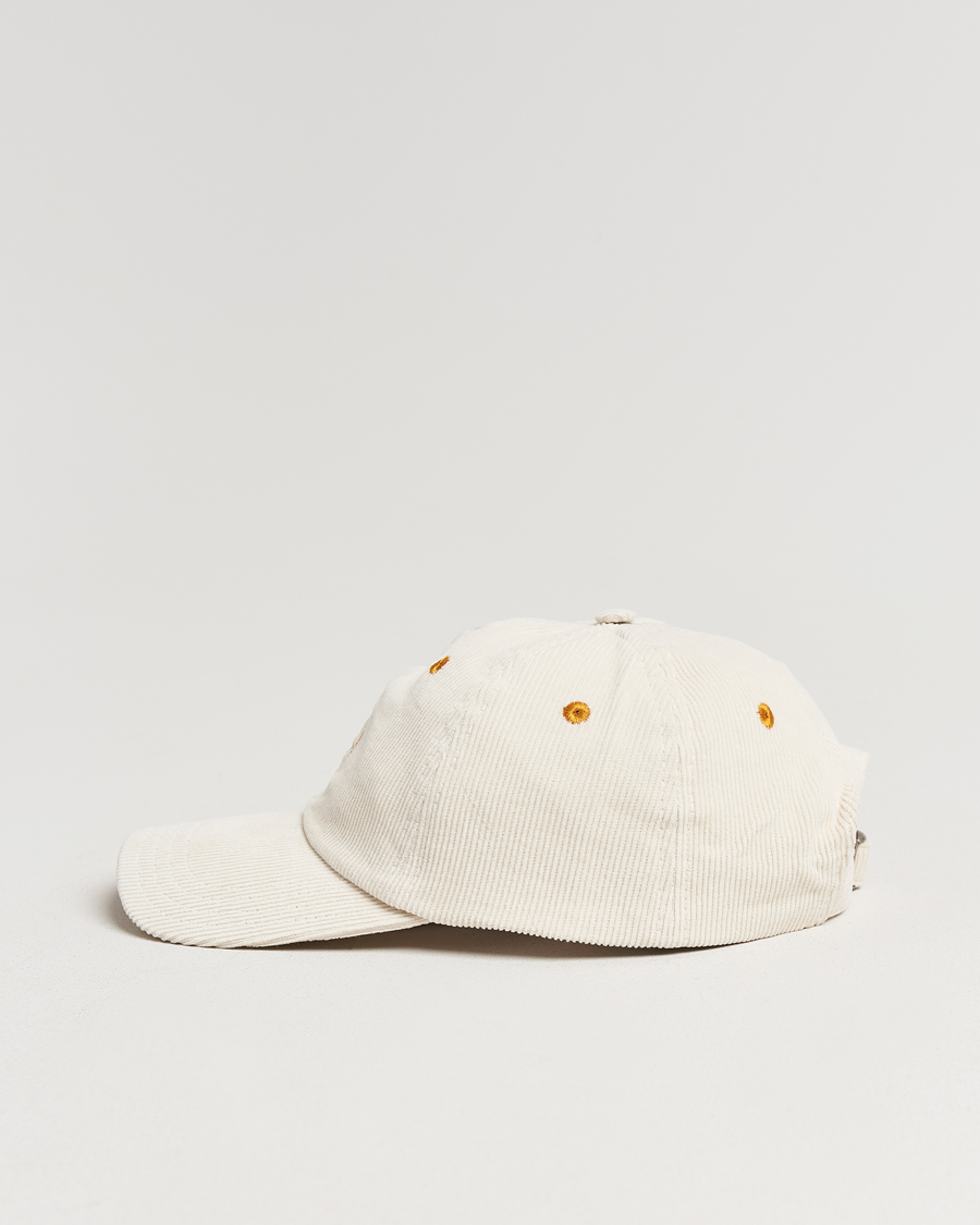 Herre | Drake's D'Capital Embroidery Cord Cap Ecru | Drake's | D'Capital Embroidery Cord Cap Ecru