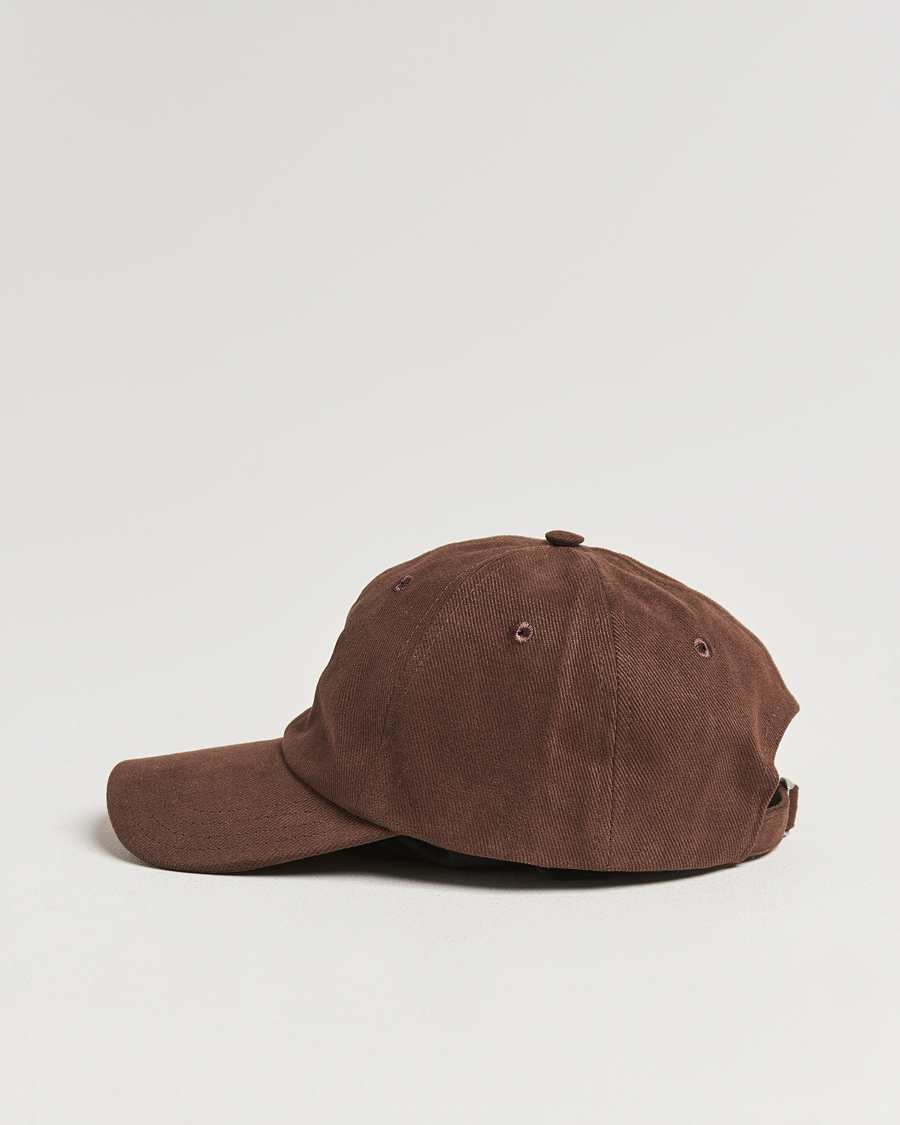 Herre | Drake's Embroidered Dog Heavy Twill Cap Brown | Drake's | Embroidered Dog Heavy Twill Cap Brown