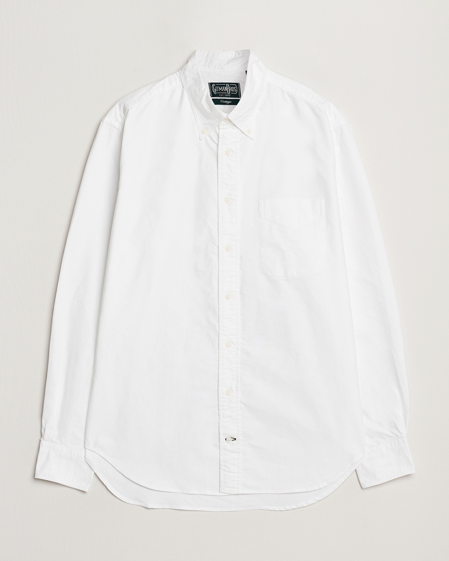 Herre | Skjorter | Gitman Vintage | Button Down Oxford Shirt White