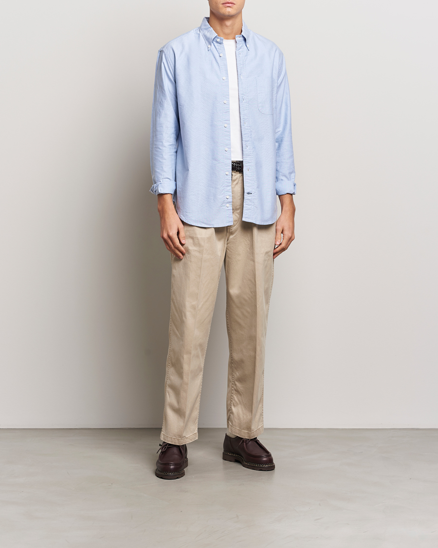 Herre | Skjorter | Gitman Vintage | Button Down Oxford Shirt Light Blue