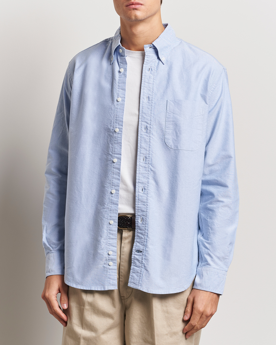 Herre | Skjorter | Gitman Vintage | Button Down Oxford Shirt Light Blue