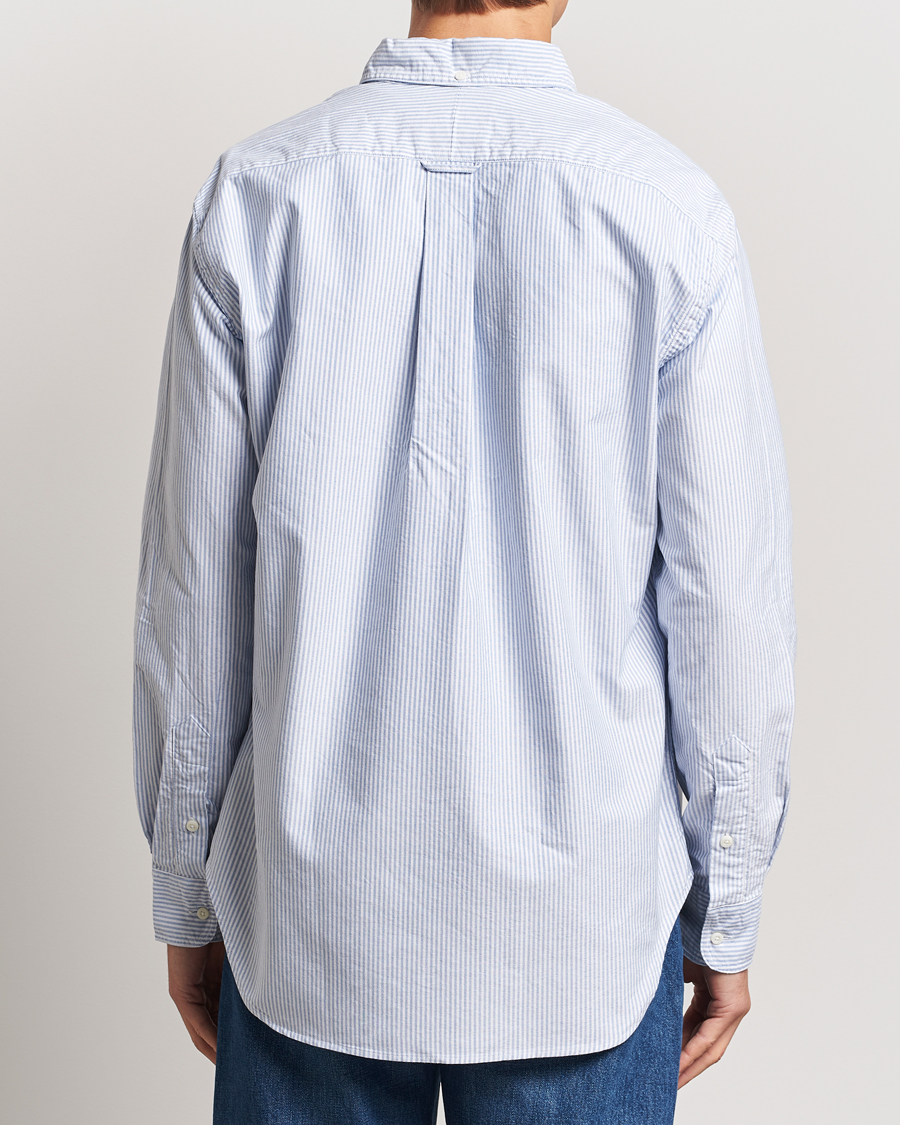 Herre | Skjorter | Gitman Vintage | Button Down Striped Oxford Shirt Light Blue