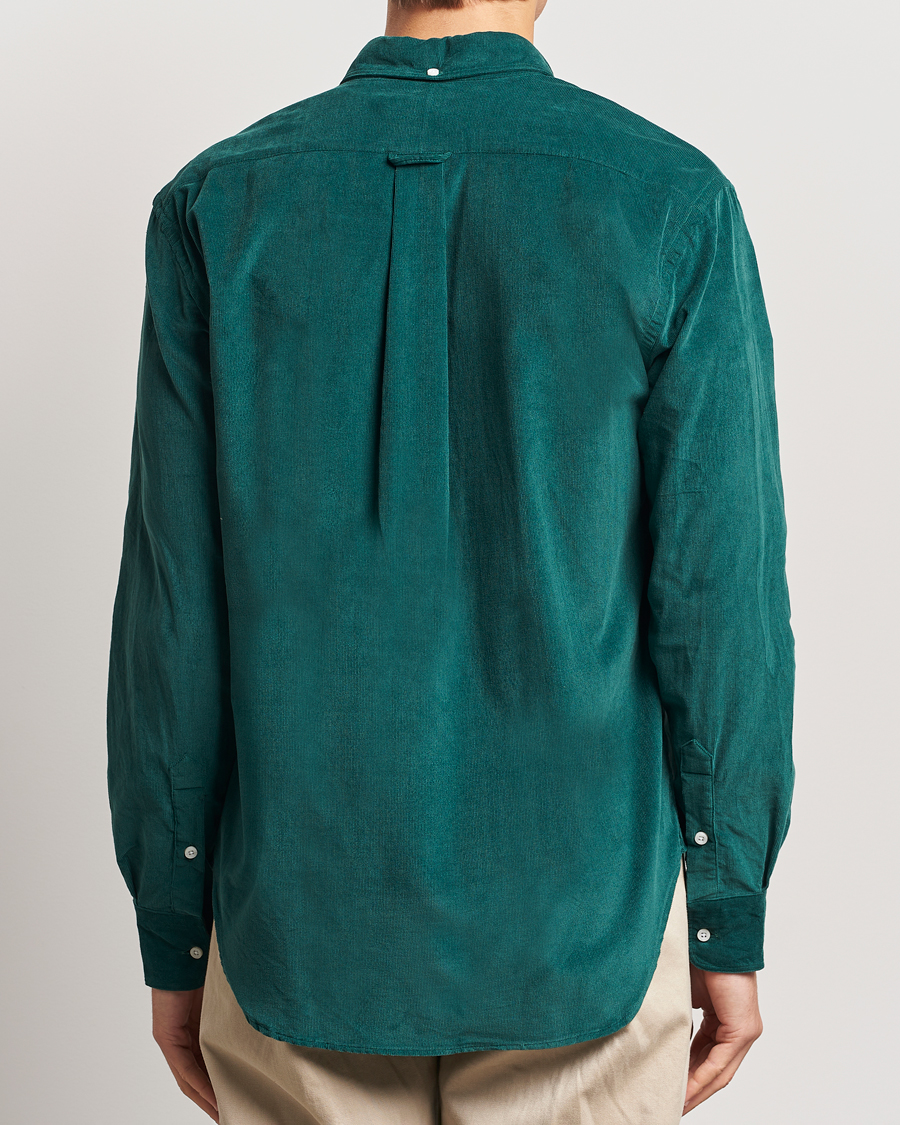 Herre | Skjorter | Gitman Vintage | Button Down Corduroy Shirt Emerald