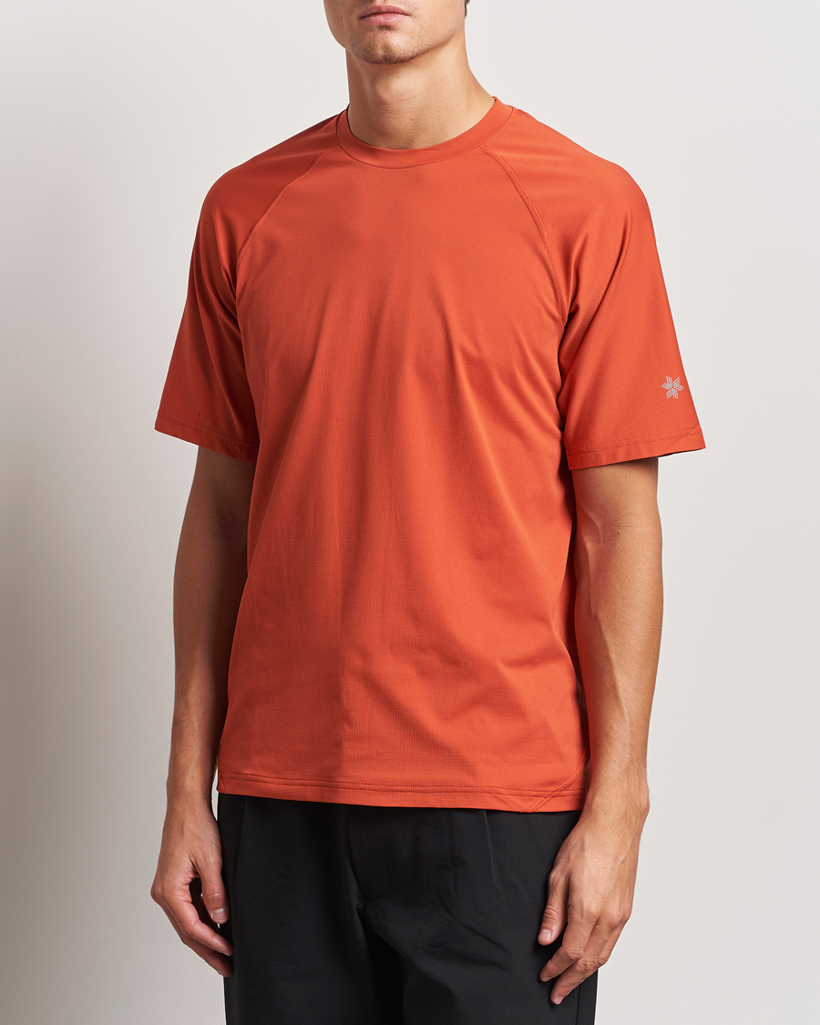 Herre | T-Shirts | Goldwin | WF Dry T-Shirt Horizon Red