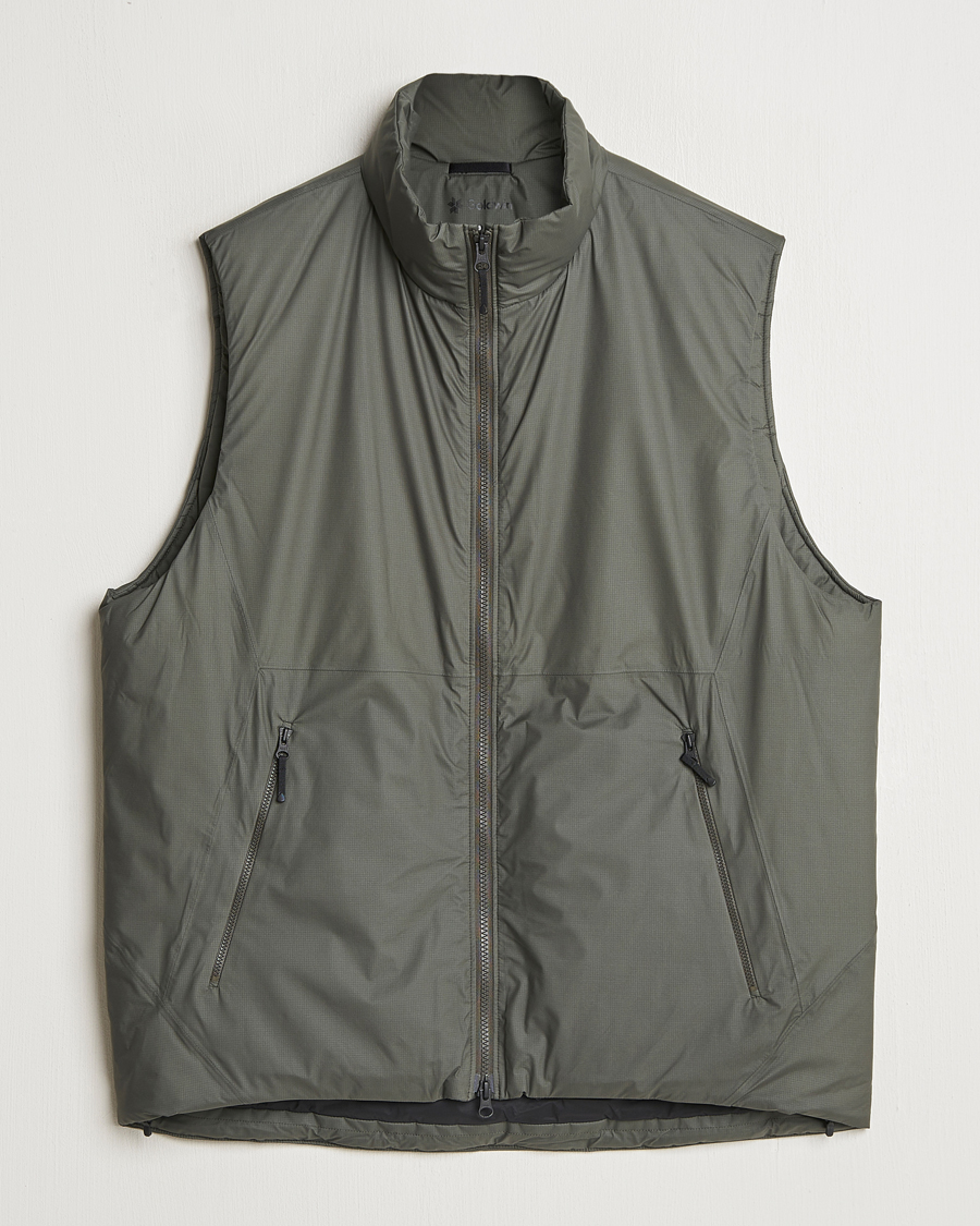 Herre | Jakker | Goldwin | GORE-TEX Windstopper Puffy Vest Dark Olive