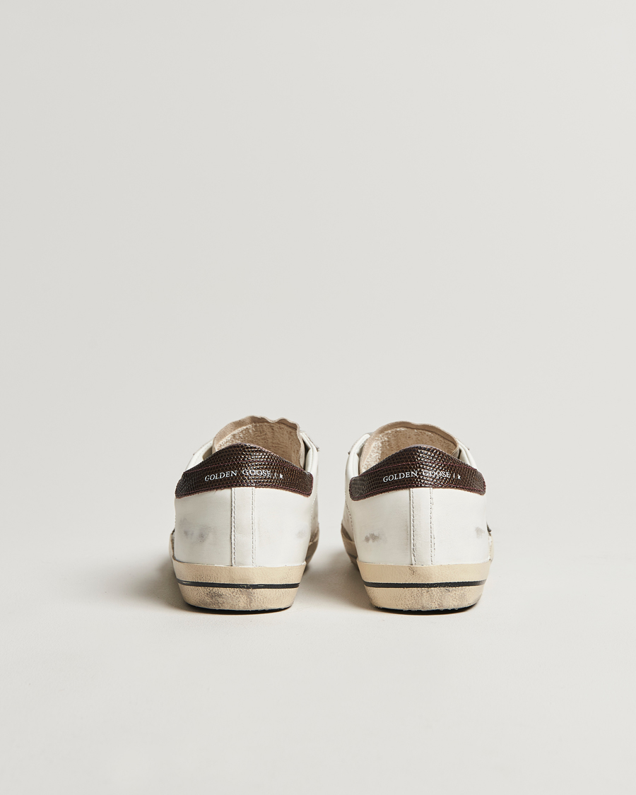 Herre | Golden Goose Super-Star Sneakers White/Green | Golden Goose | Super-Star Sneakers White/Green
