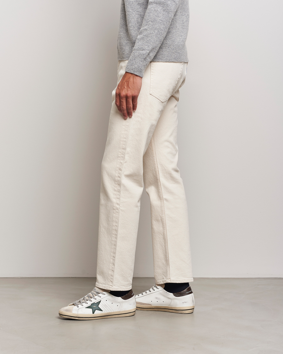 Herre | Golden Goose Super-Star Sneakers White/Green | Golden Goose | Super-Star Sneakers White/Green