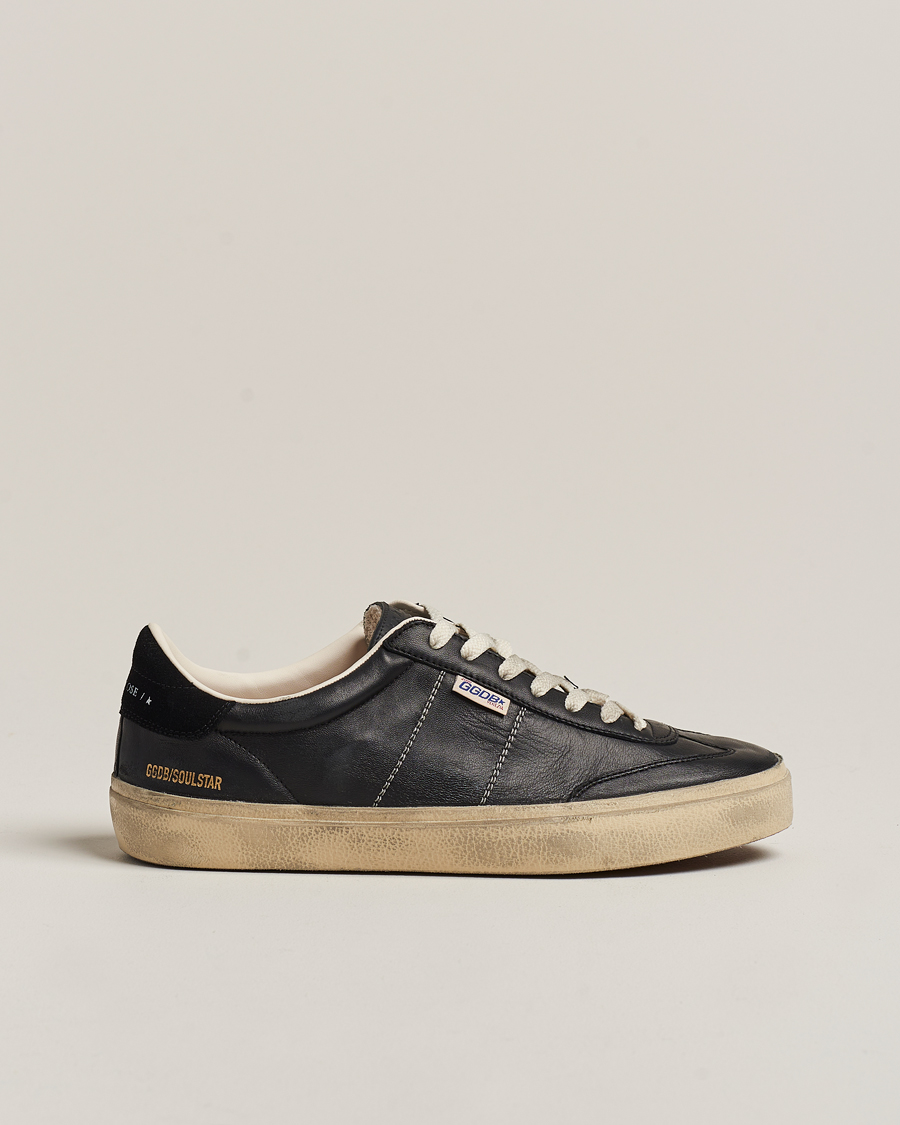 Herre | Golden Goose Soul-Star Sneakers Black Calf | Golden Goose | Soul-Star Sneakers Black Calf