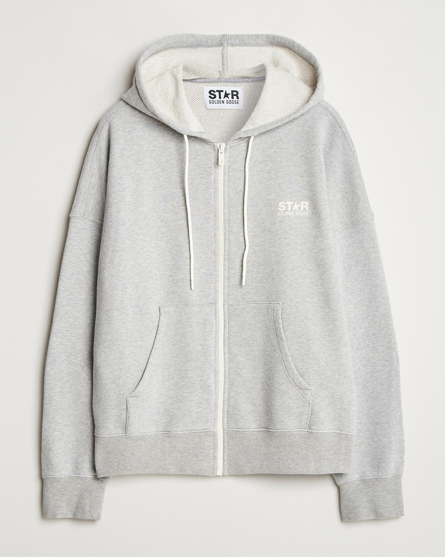 Herre | Gensere | Golden Goose | Full Zip Hoodie Light Grey