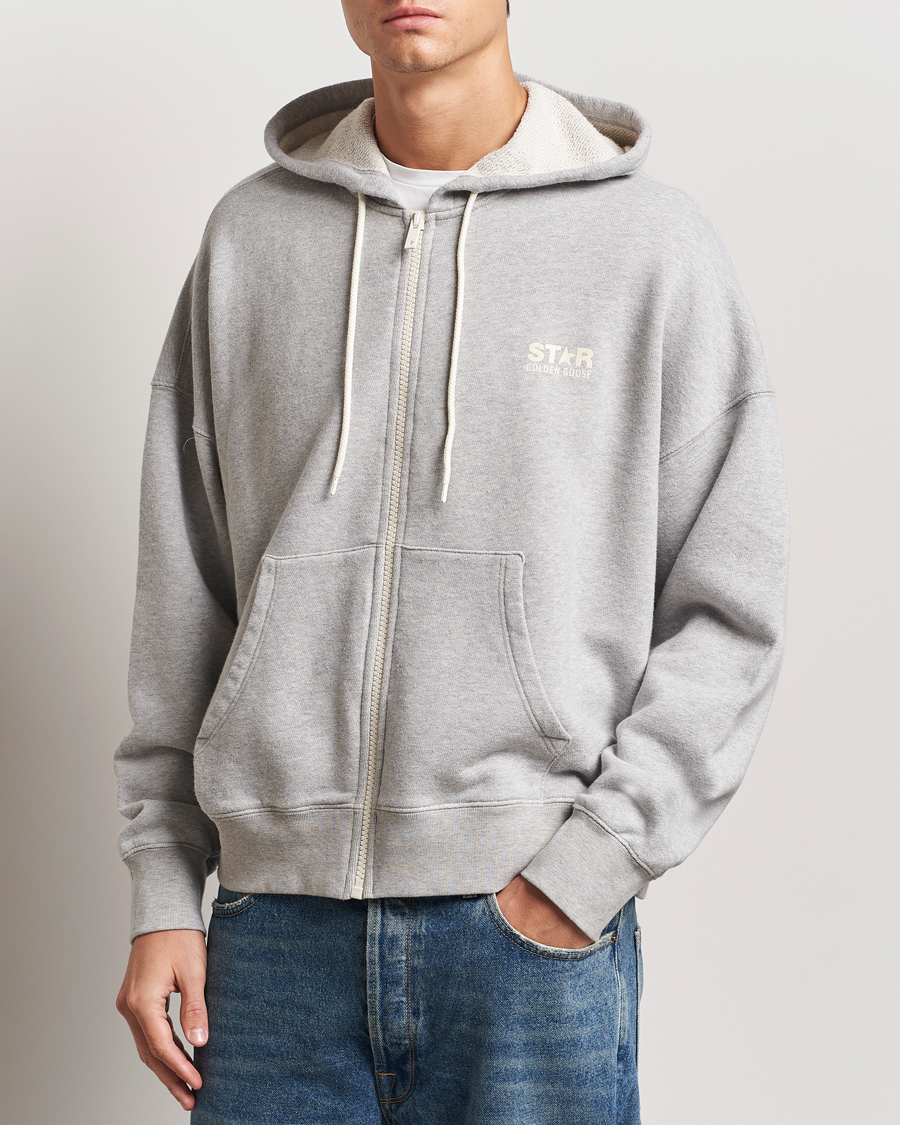 Herre | Gensere | Golden Goose | Full Zip Hoodie Light Grey