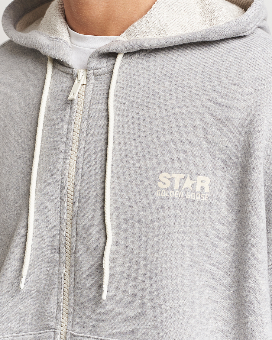 Herre | Gensere | Golden Goose | Full Zip Hoodie Light Grey