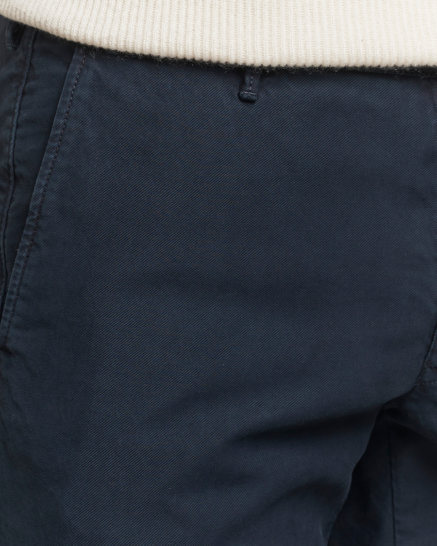 Herre | Bukser | Incotex | Slim Fit Garment Dyed Slacks Navy