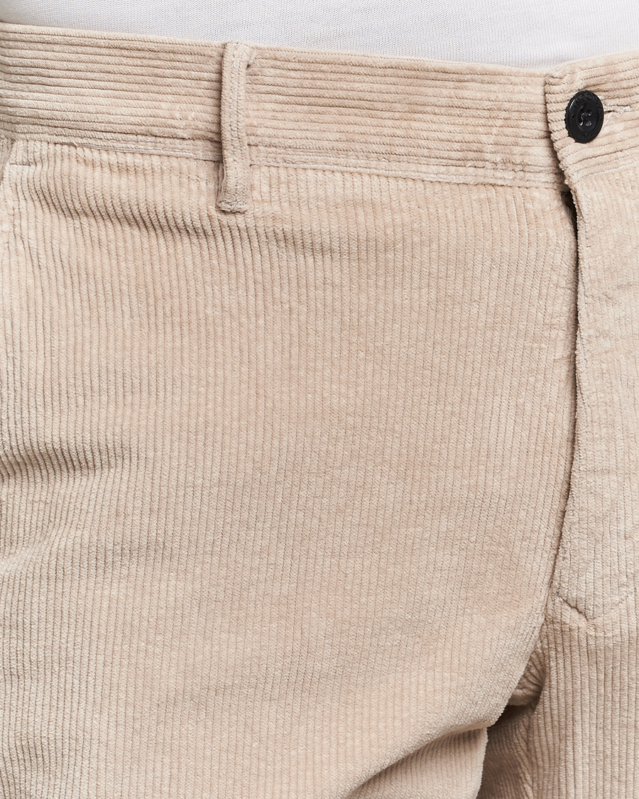 Herre | Bukser | Incotex | Slim Fit Leisure Cord Slacks Light Beige