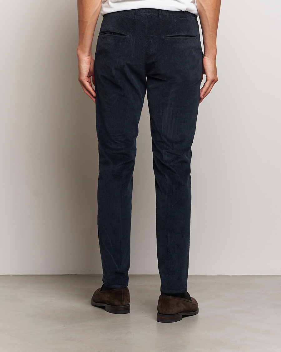 Herre | Bukser | Incotex | Slim Fit Leisure Cord Slacks Navy