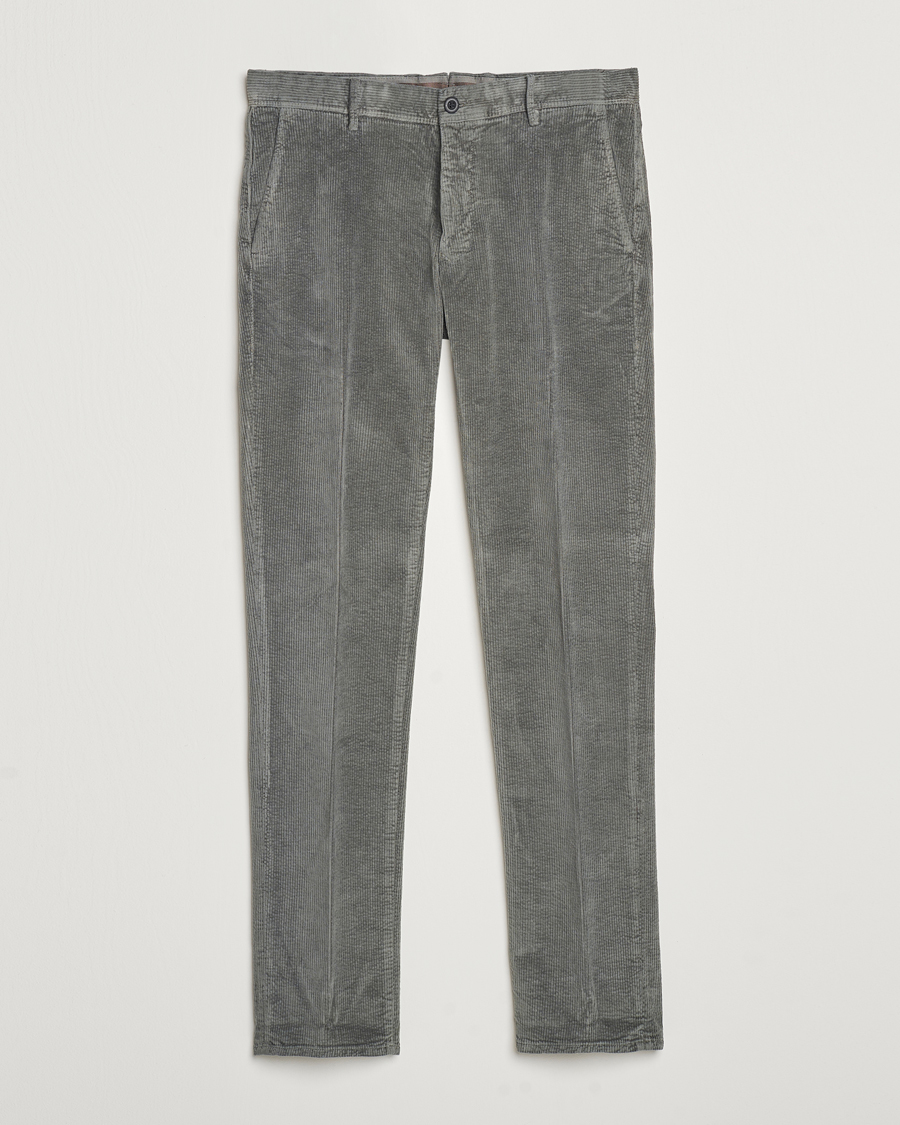 Herre | Bukser | Incotex | Slim Fit Leisure Cord Slacks Grey