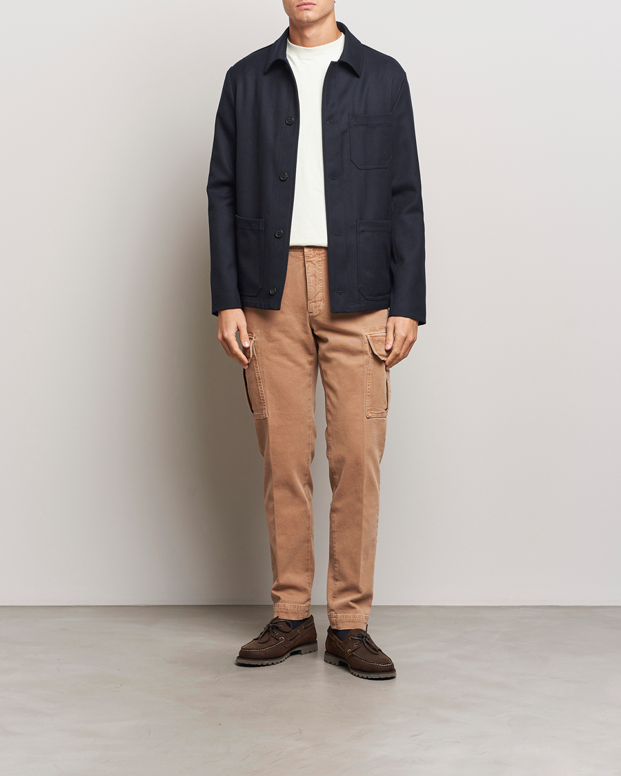 Herre | Bukser | Incotex | Slim Fit Cargo Pants Military