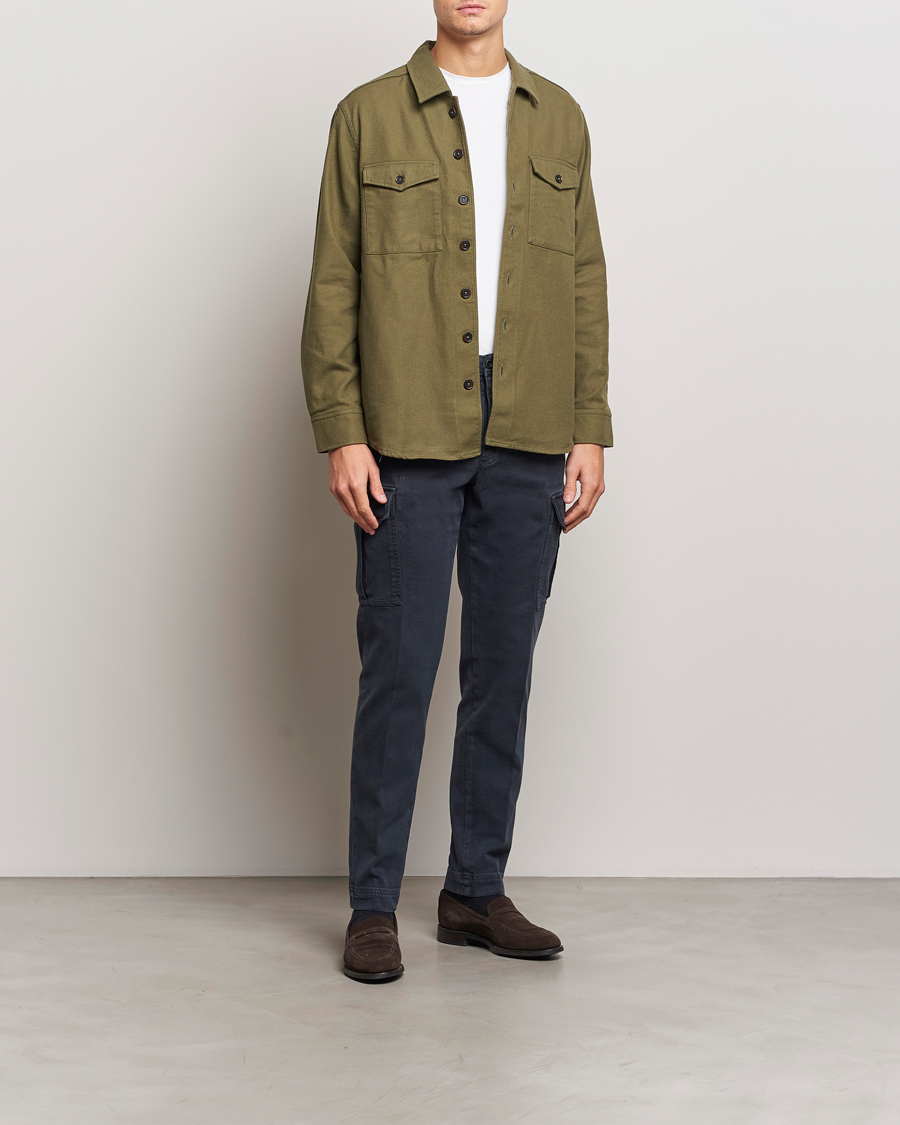 Herre | Bukser | Incotex | Slim Fit Cargo Pants Navy
