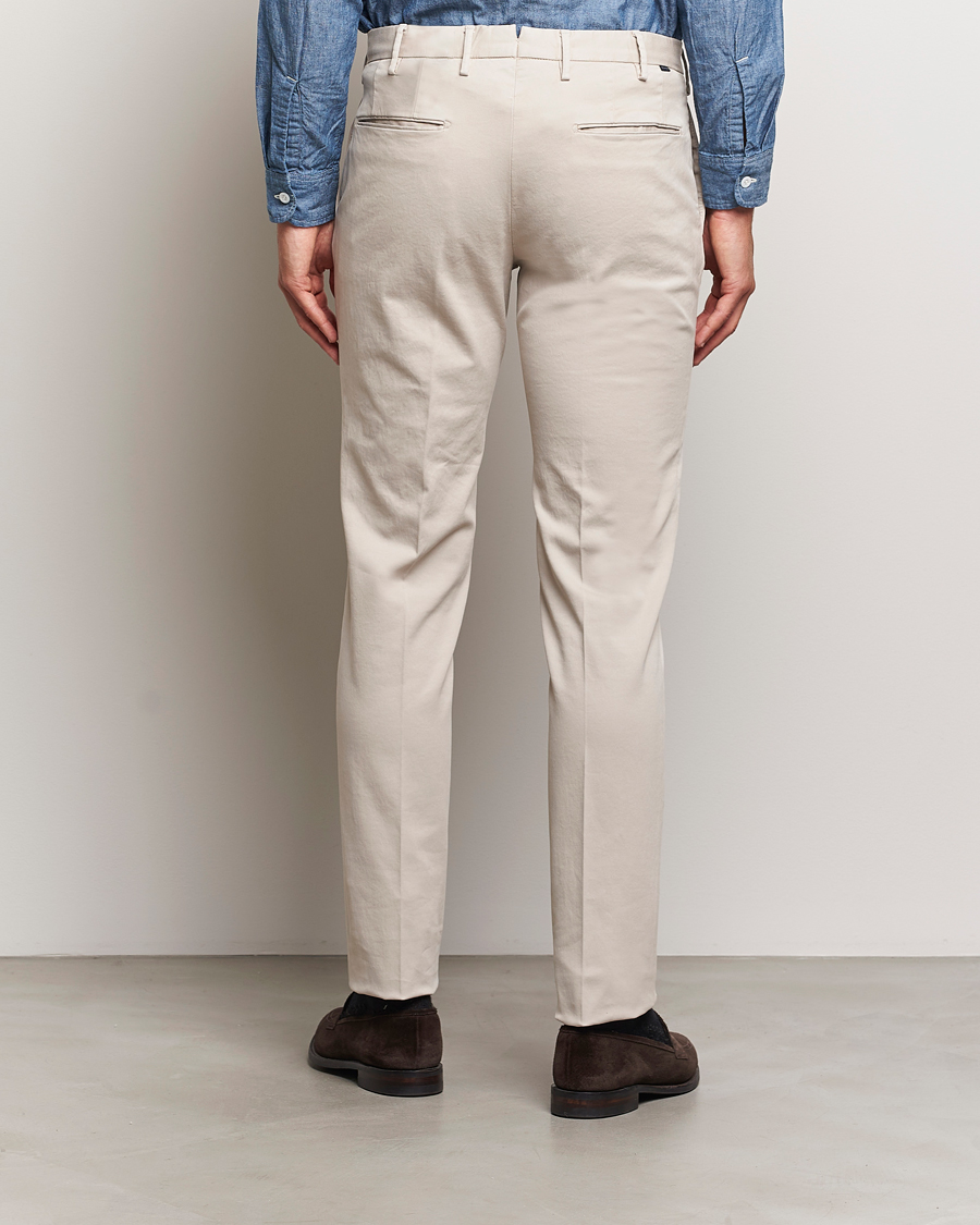 Herre | Bukser | Incotex | Slim Fit Cotton Stretch Chinos Light Beige