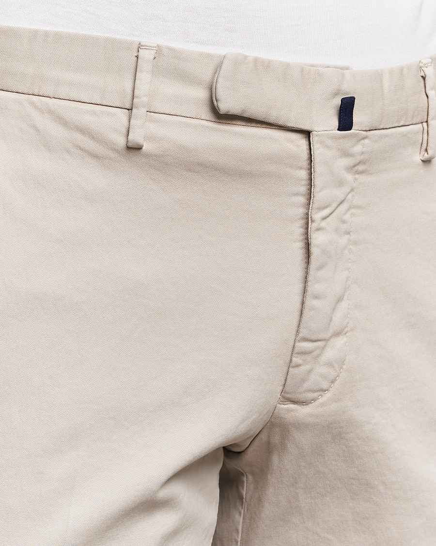 Herre | Bukser | Incotex | Slim Fit Cotton Stretch Chinos Light Beige