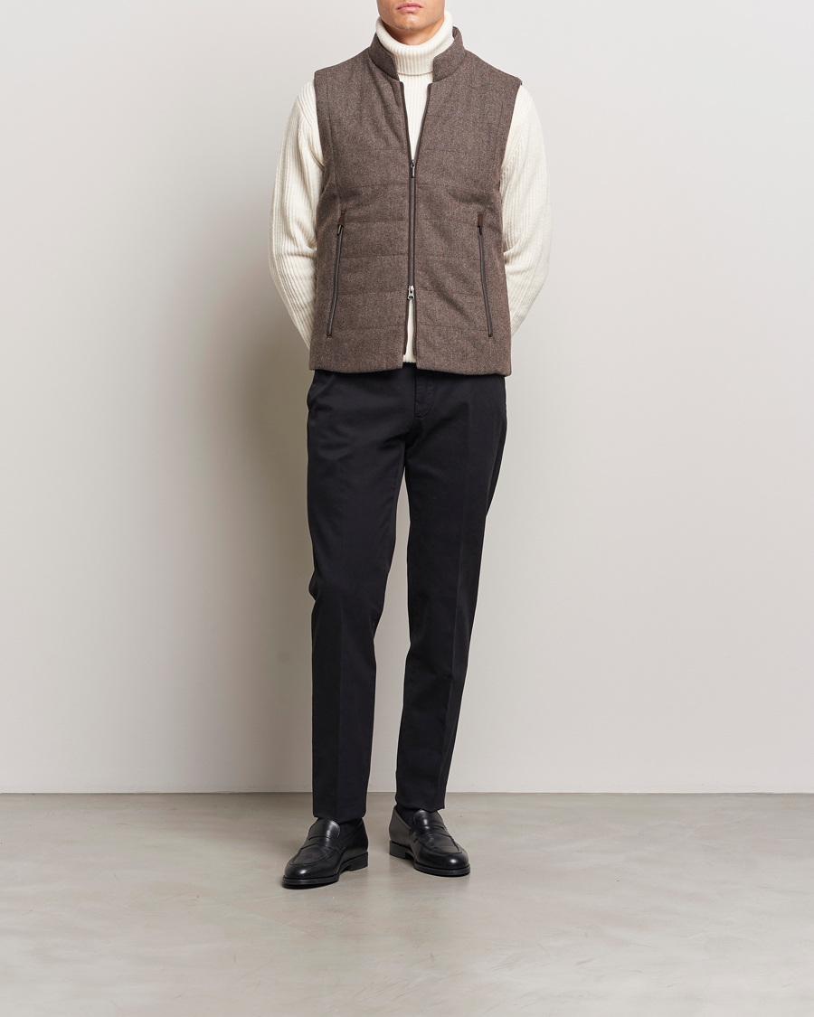 Herre | Bukser | Incotex | Slim Fit Cotton Stretch Chinos Black