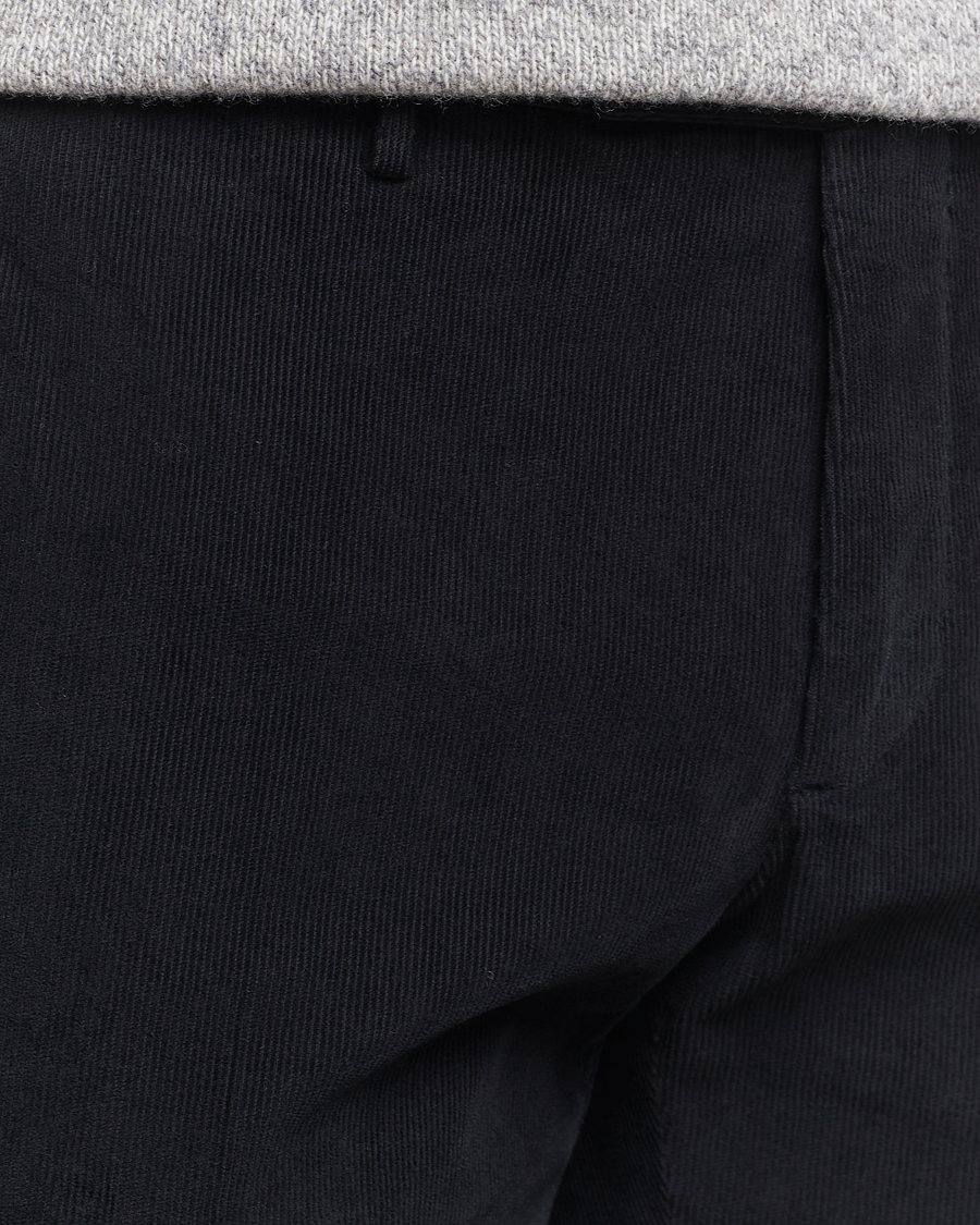 Herre | Bukser | Incotex | Slim Fit Baby Corduroy Trousers Navy