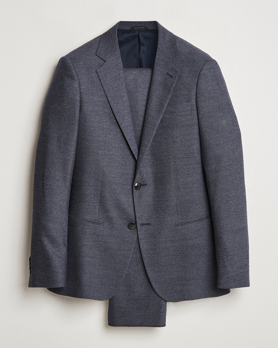 Herre | Dresser | Giorgio Armani | Soho Wool/Cashmere Flannel Suit Navy Melange
