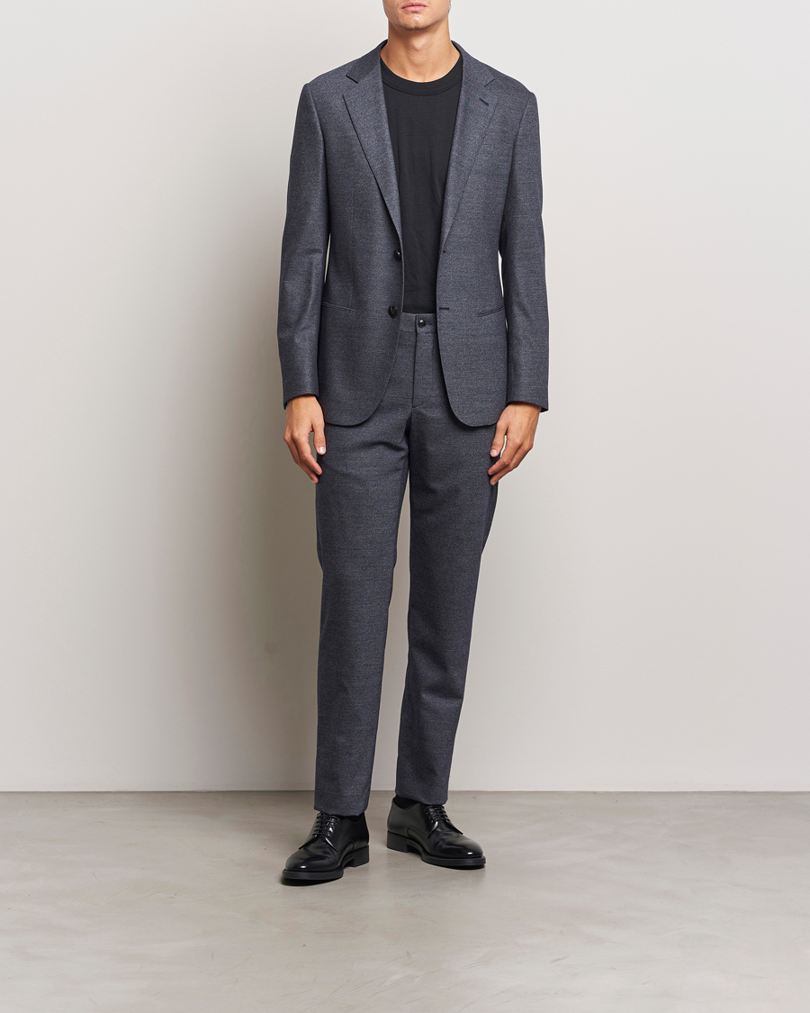 Herre | Dresser | Giorgio Armani | Soho Wool/Cashmere Flannel Suit Navy Melange