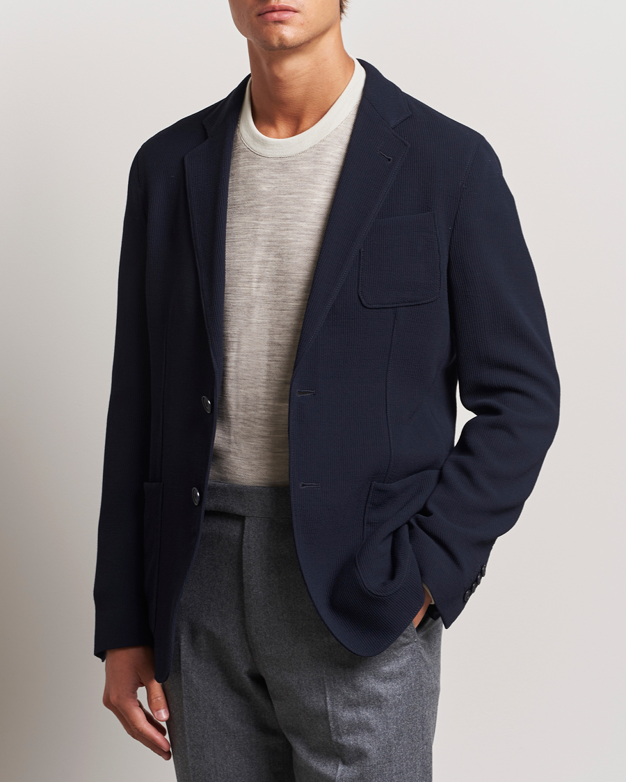 Herre | Dressjakker | Giorgio Armani | Stretch Wool Blazer Navy