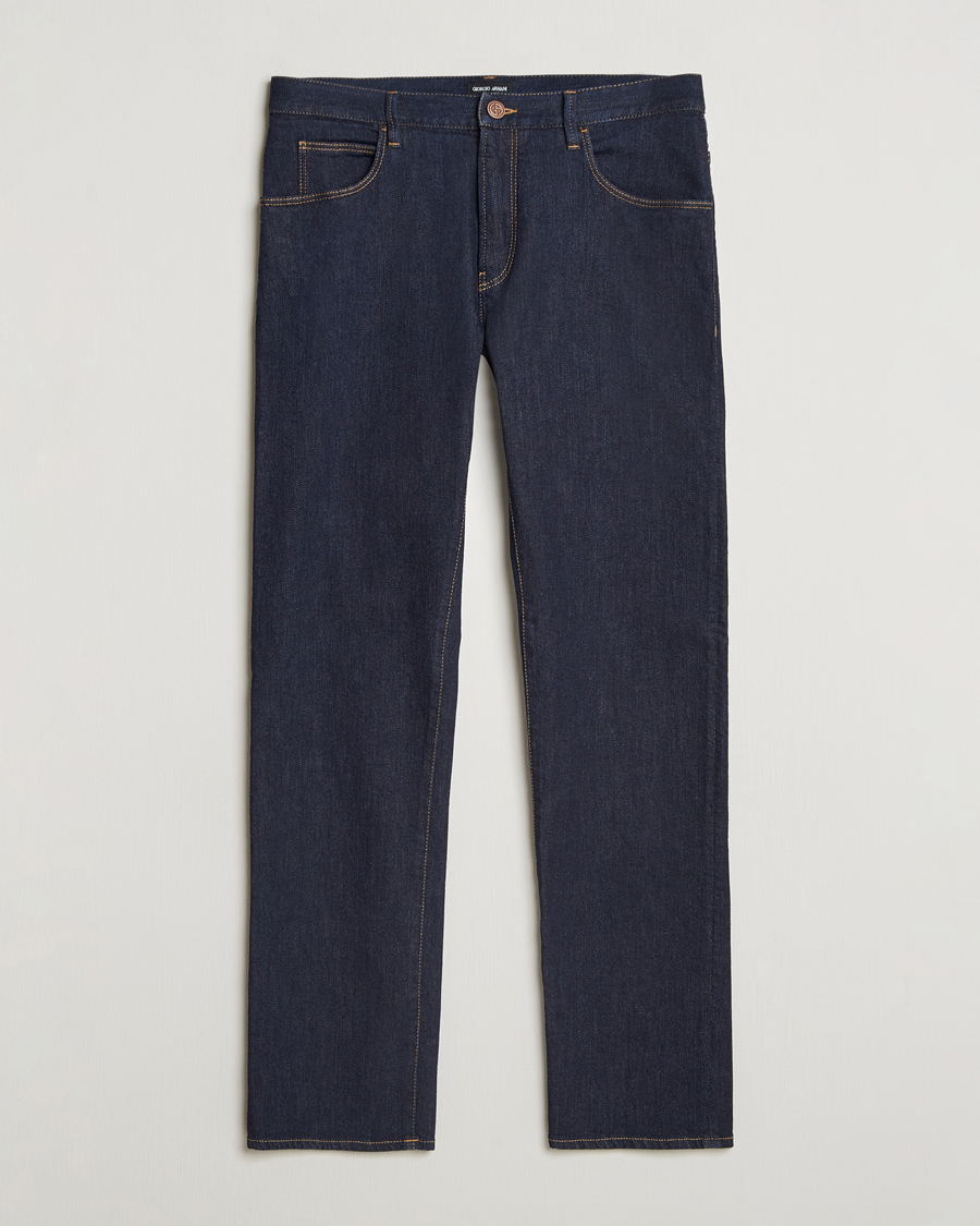 Herre | Jeans | Giorgio Armani | 5-Pocket Denim Pants Dark Indigo