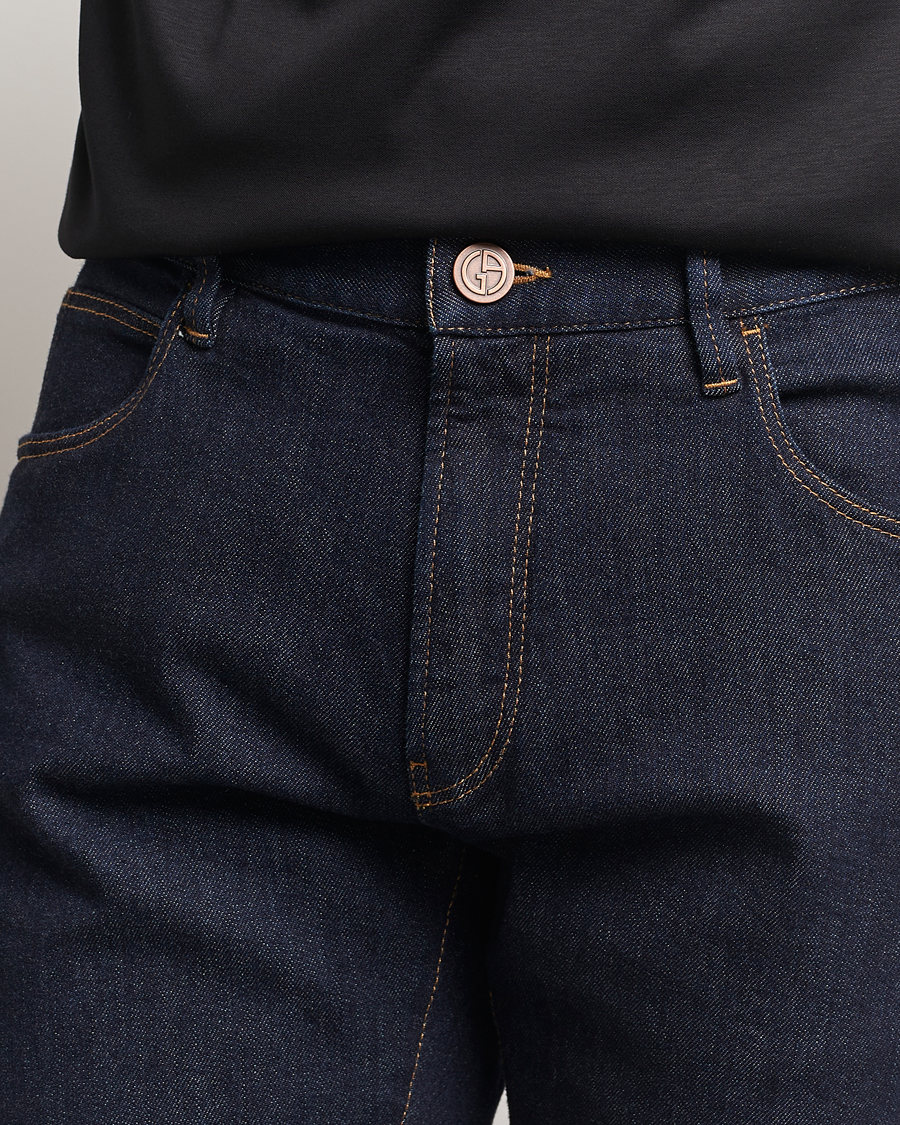 Herre | Jeans | Giorgio Armani | 5-Pocket Denim Pants Dark Indigo