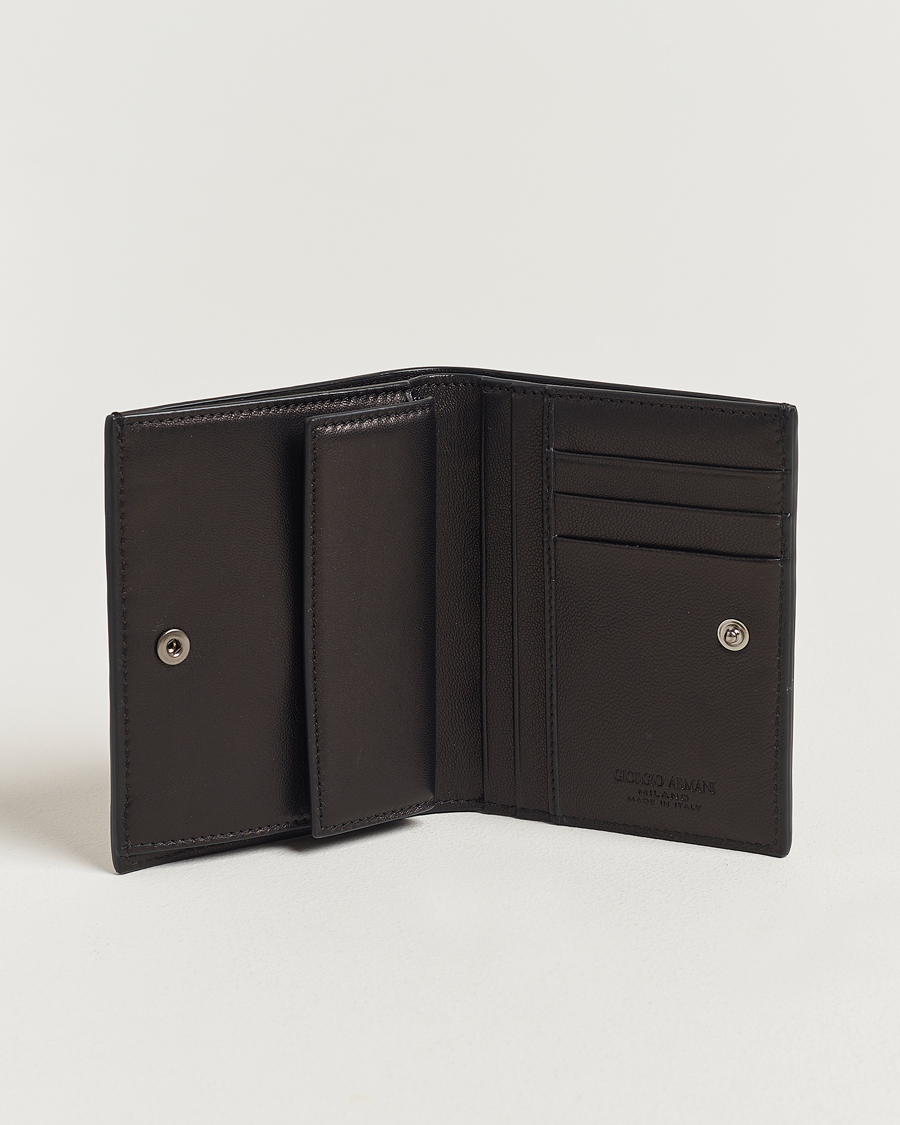 Herre | Giorgio Armani Nappa Leather Wallet Black | Giorgio Armani | Nappa Leather Wallet Black