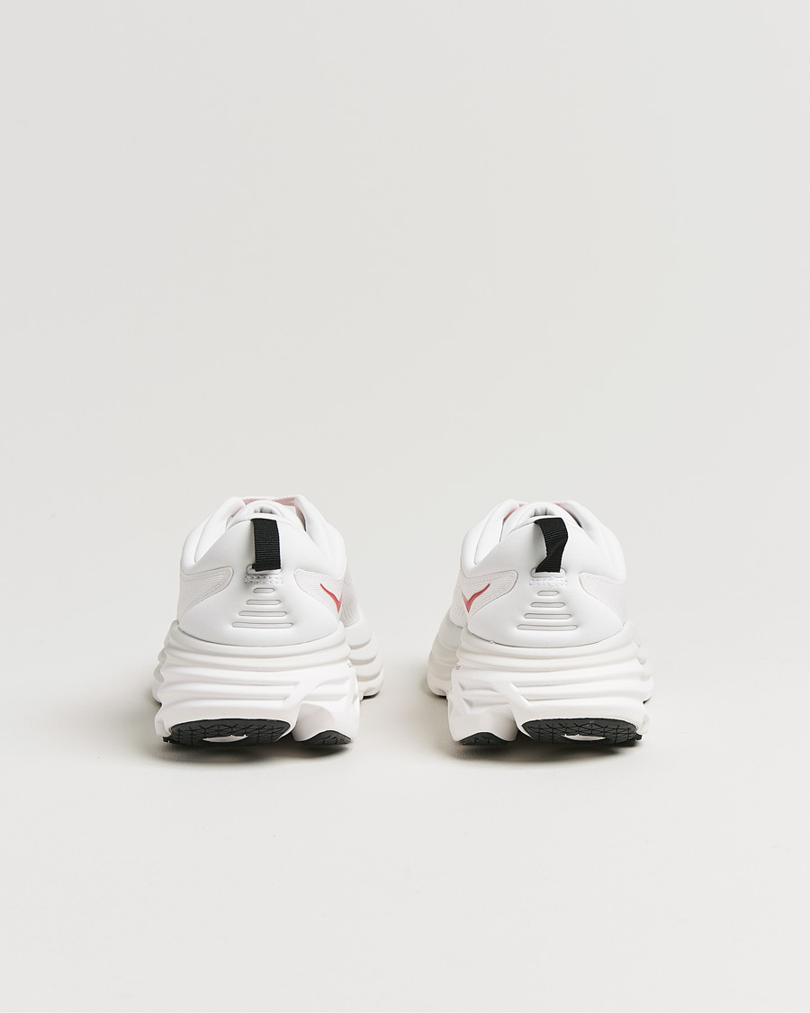 Herre | Hoka Bondi 8 White/Vermillion | Hoka | Bondi 8 White/Vermillion