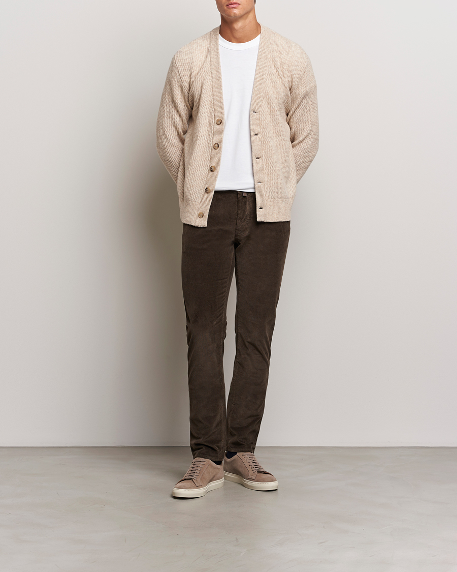 Herre | Bukser | Jacob Cohën | Bard 5-Pocket Medium Corduroy Trousers Brown