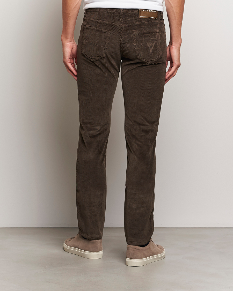 Herre | Bukser | Jacob Cohën | Bard 5-Pocket Medium Corduroy Trousers Brown