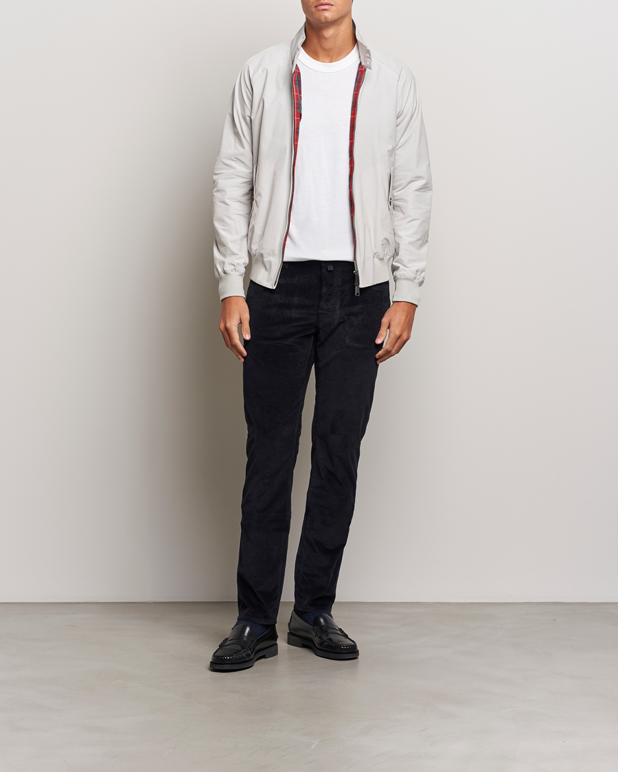 Herre | Bukser | Jacob Cohën | Bard 5-Pocket Medium Corduroy Trousers Navy