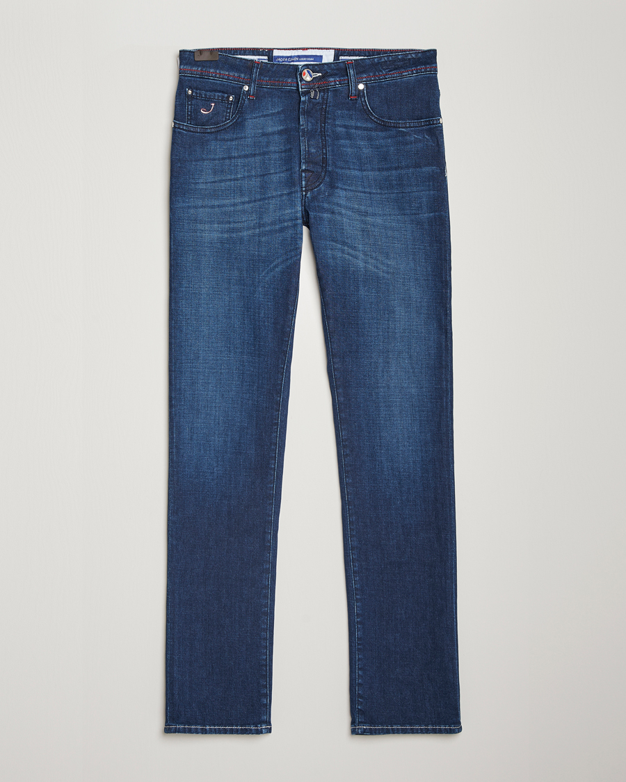 Herre | Jeans | Jacob Cohën | Bard Paris Slim Fit Stretch Jeans Blue