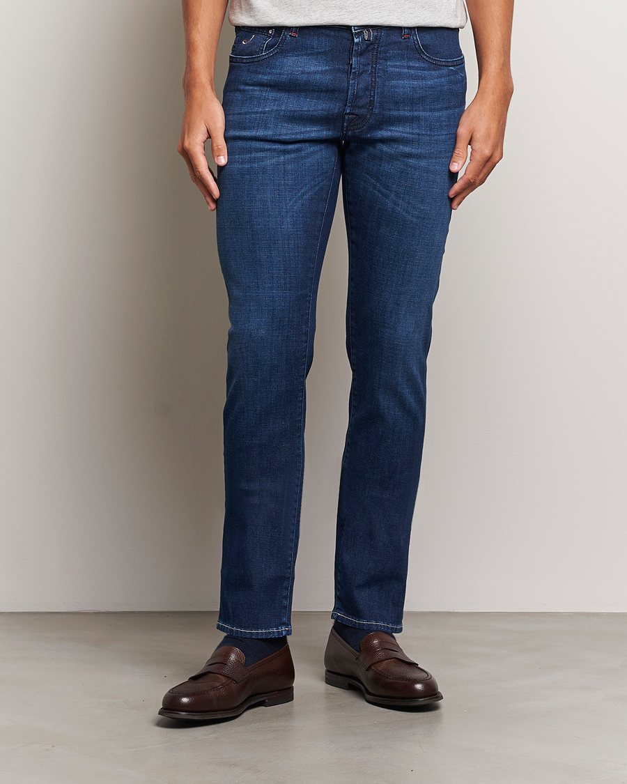 Herre | Jeans | Jacob Cohën | Bard Paris Slim Fit Stretch Jeans Blue