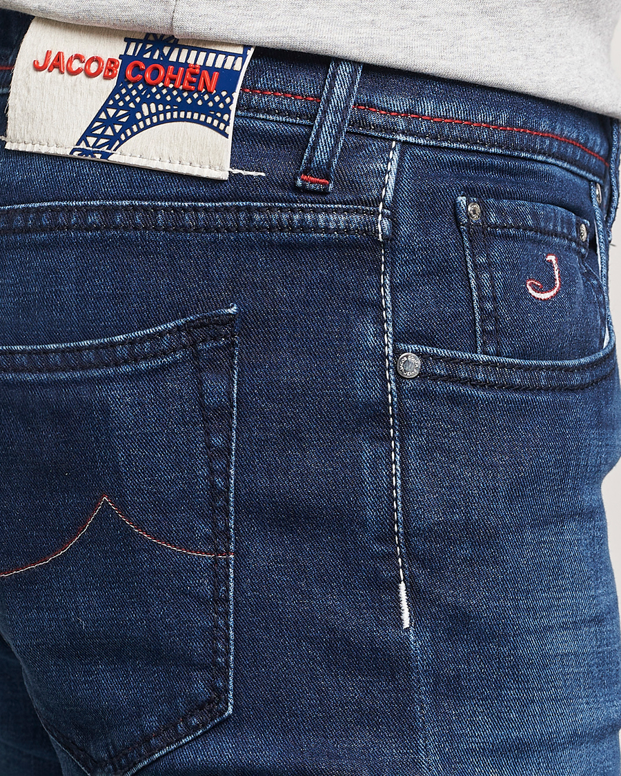 Herre | Jeans | Jacob Cohën | Bard Paris Slim Fit Stretch Jeans Blue