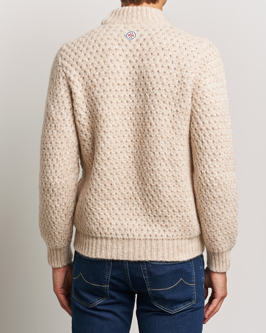 Herre | Gensere | Jacob Cohën | Loose Knit Alpaca/Wool Sweater Melange White