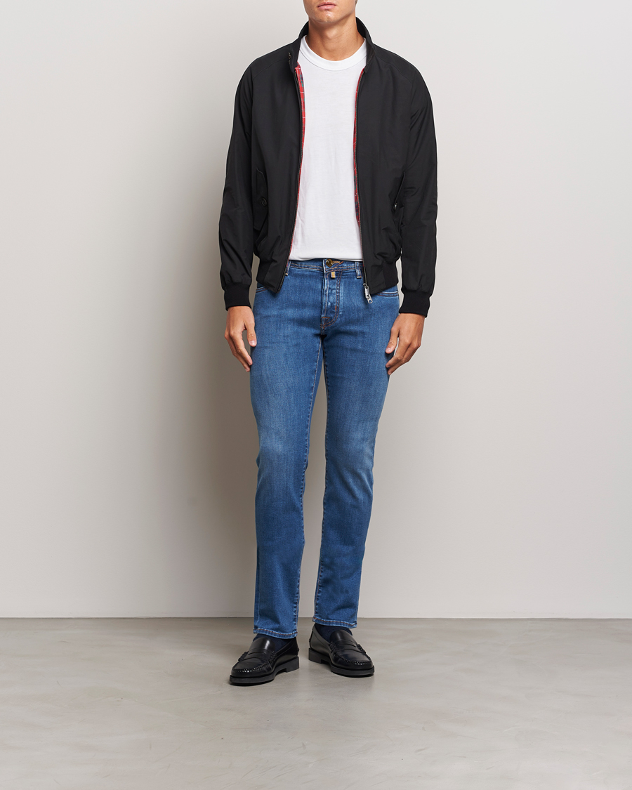 Herre | Jeans | Jacob Cohën | Nick Slim Fit Streatch Jeans Light Blue